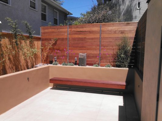 Renovated Space With Privacy Wooden Fence
