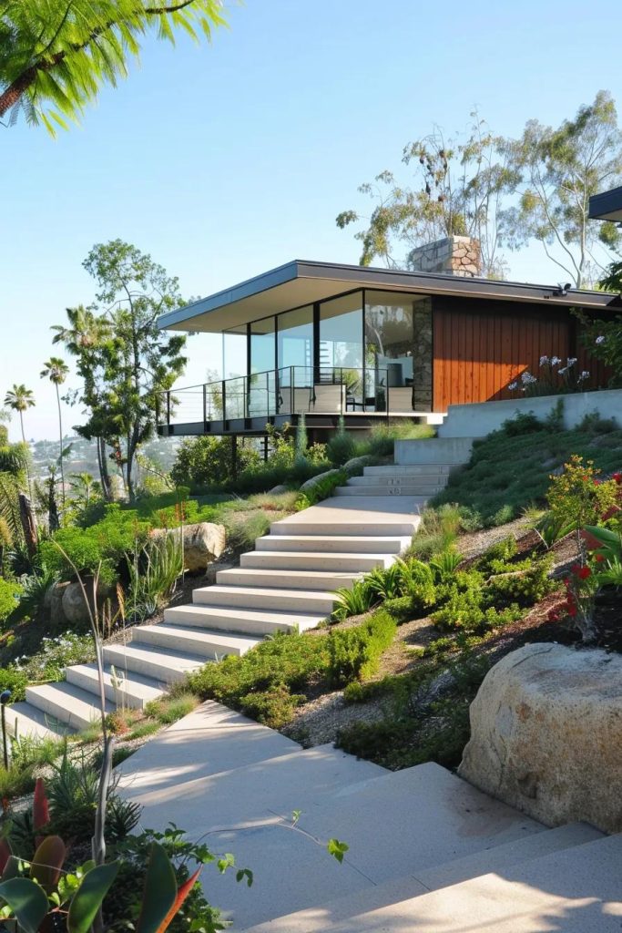 mid century modern home on mt helix san diego